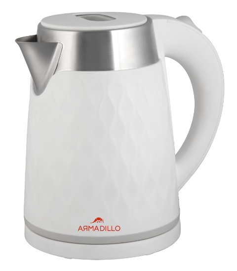 Picture of Armadillo double kettle (plastic - stainless steel interior) 1.7 liters, 1500 watts, white