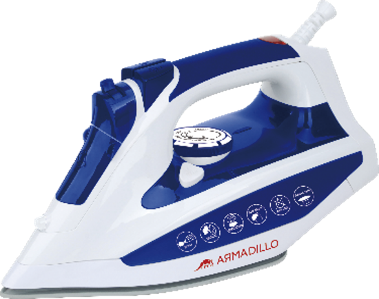 Picture of Armadillo Steam Iron, 2200 Watt, Ceramic Base - Blue