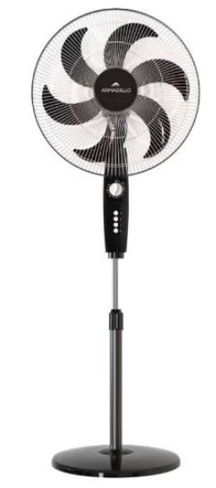 Picture of Armadillo Stand Fan 18" 70 Watt - Black & White