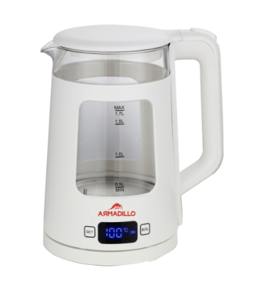 Picture of Armadillo Glass Kettle Digital 1.7L (1850-2200W) White