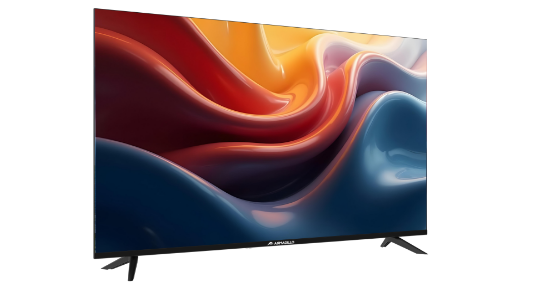 صورة شاشة ارماديللو 50 بوصة بدون إطار مع نظام التحكم الصوتي AI وصوت Dolby ونظام تشغيل Whale